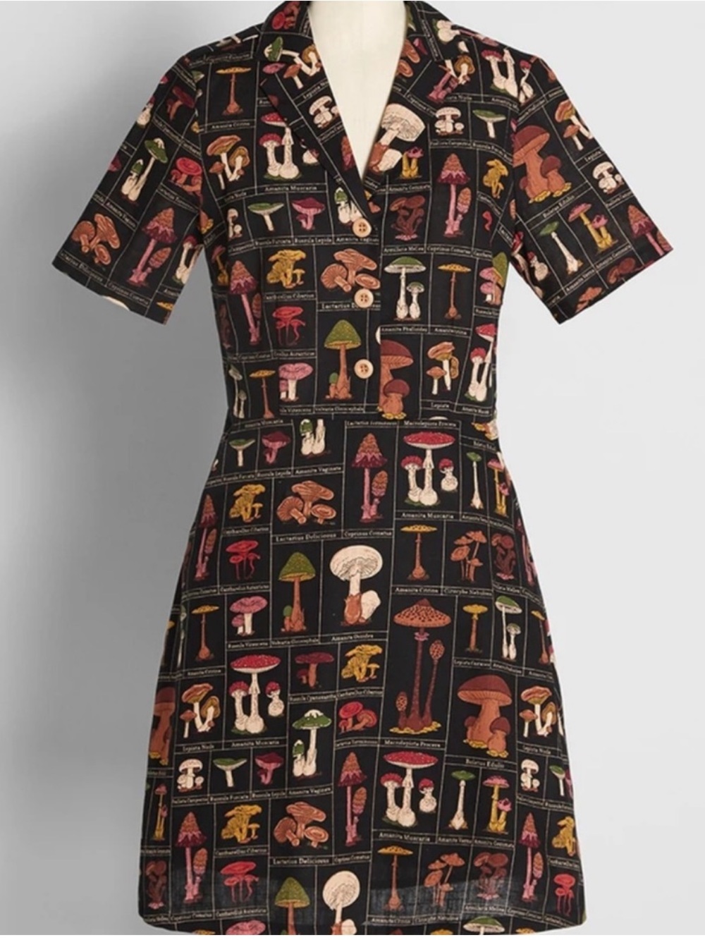 NWT Modcloth Shroom Science Book Mini Dress - Picture 3 of 6
